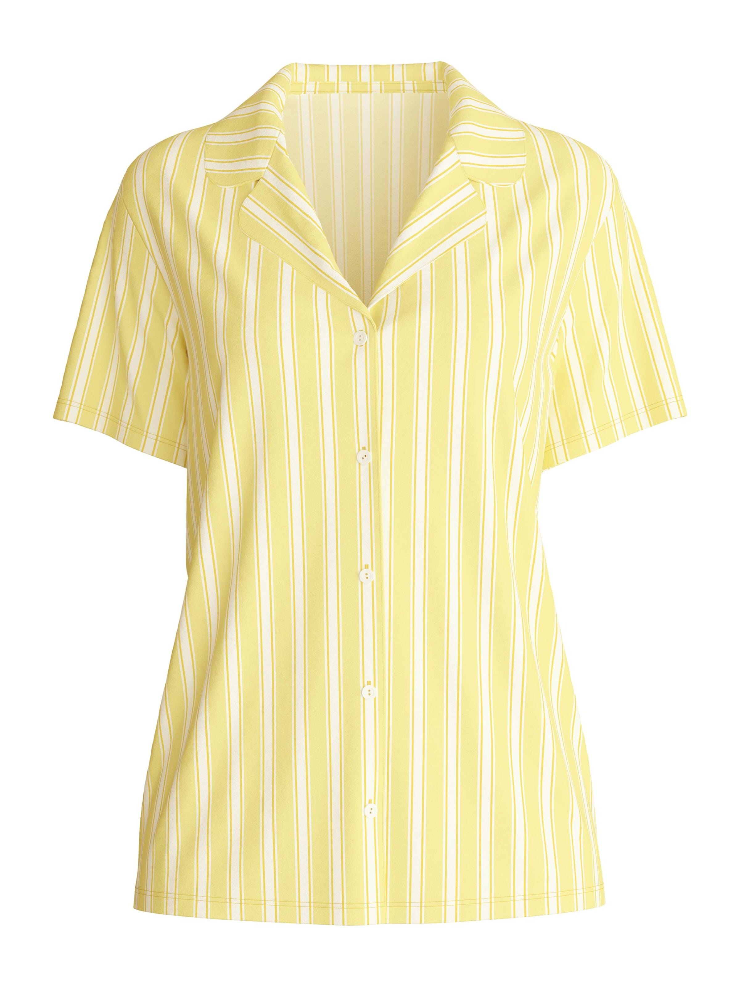 Camicia da notte 'Favourites Ocean' di CALIDA in giallo: frontale
