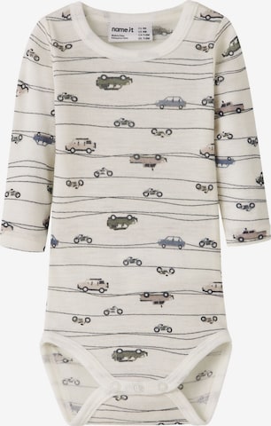 NAME IT - Pijama entero/body en blanco: frente