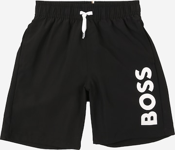 BOSS Swimming shorts in Black: front