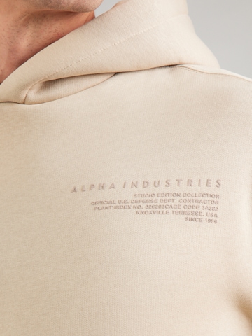 ALPHA INDUSTRIES Tréning póló - bézs