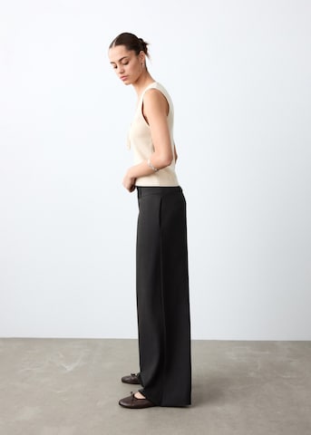 MANGO TEEN Wide leg Pants in Grey
