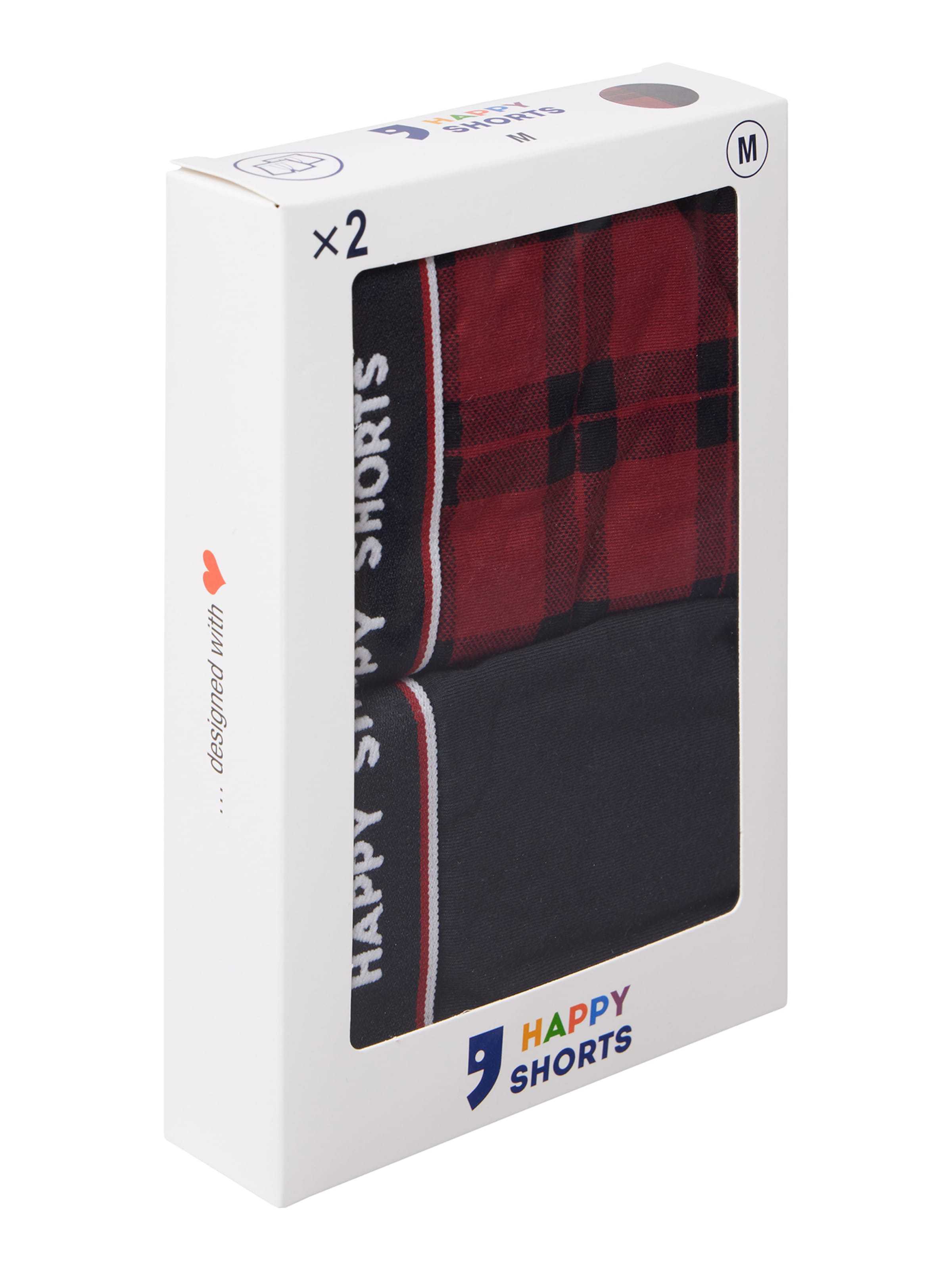 Happy Shorts - Boxers ' Dark Print Sets ' em cinzento