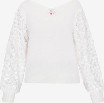 IZIA Trui in Wit: voorkant