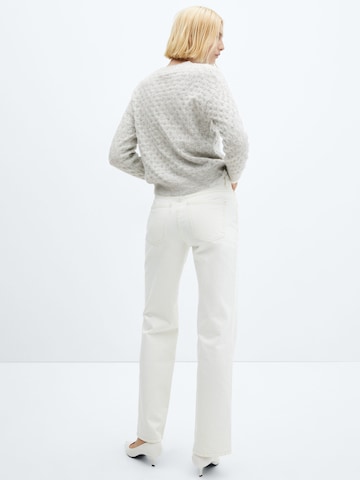 MANGO Pullover 'FLORINS' in Grau