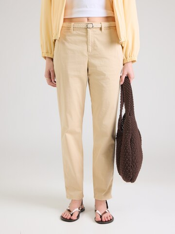 s.Oliver Tapered Chino in Beige: voorkant
