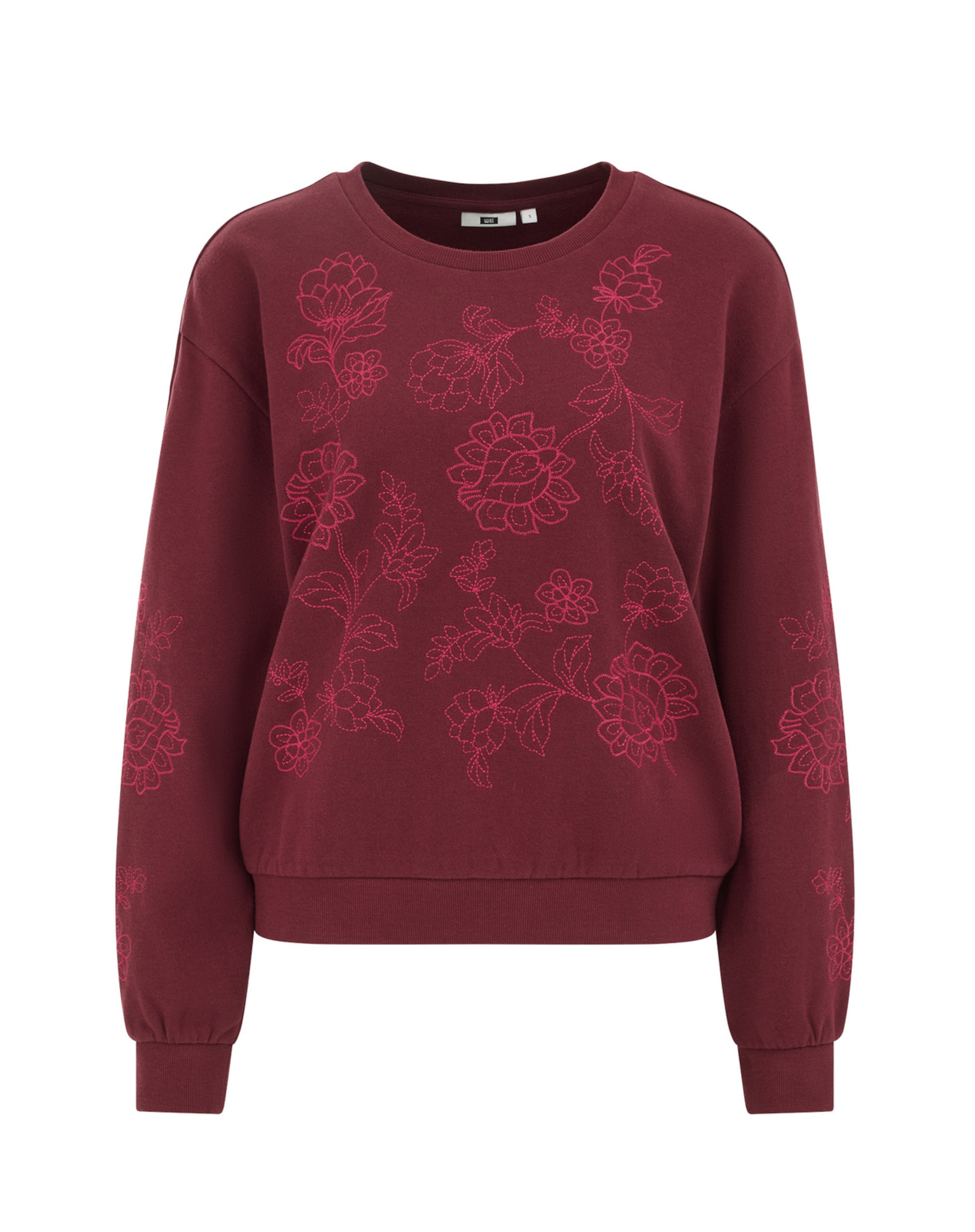 WE Fashion Μπλούζα φούτερ σε κόκκινο / βουργουνδί, Άποψη προϊόντος