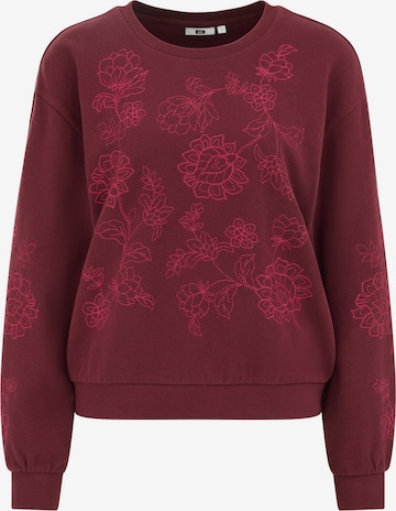 raudona WE Fashion Megztinis be užsegimo: priekis