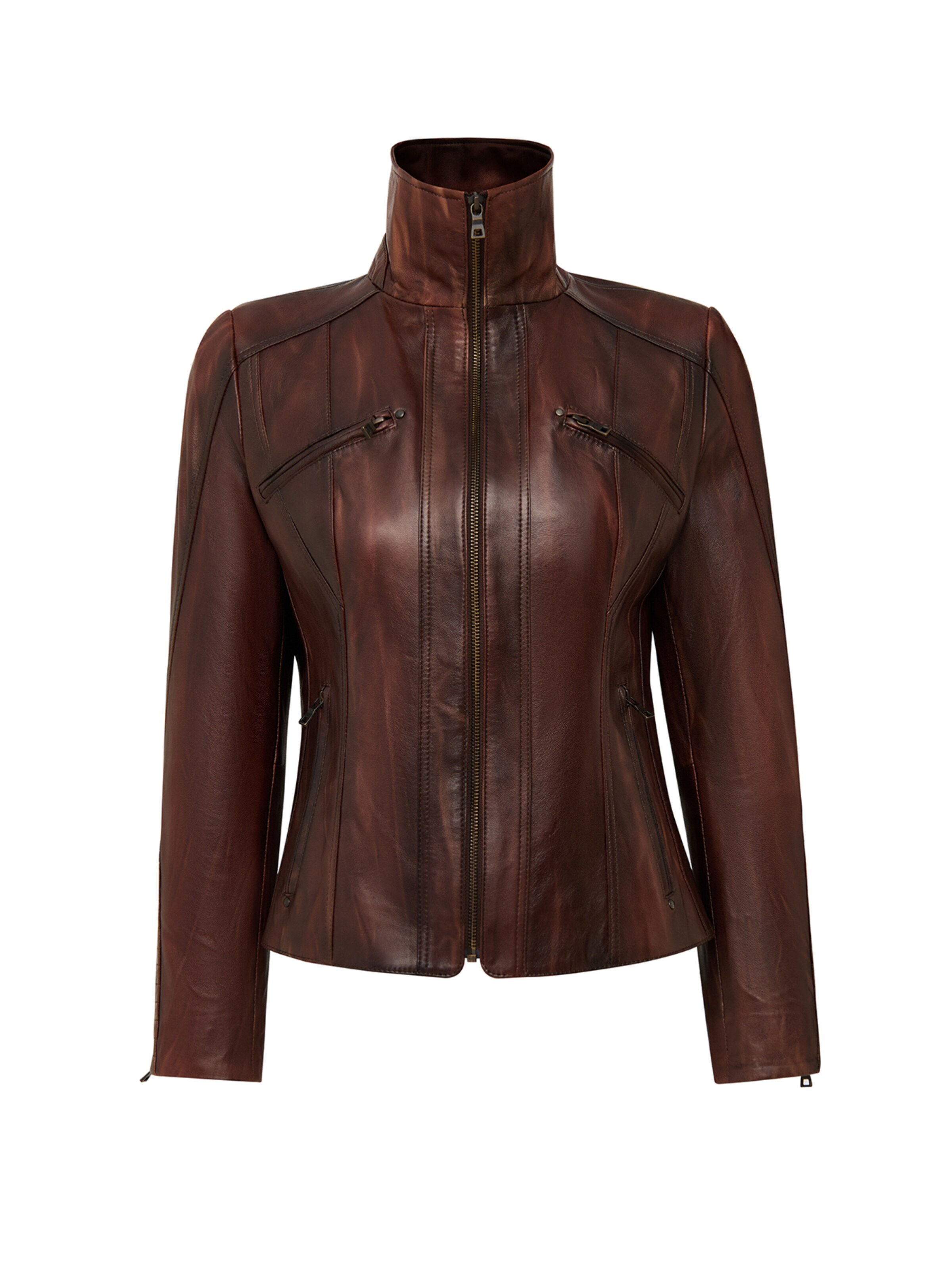 Derimod Between-season jacket 'Janet' in Brown