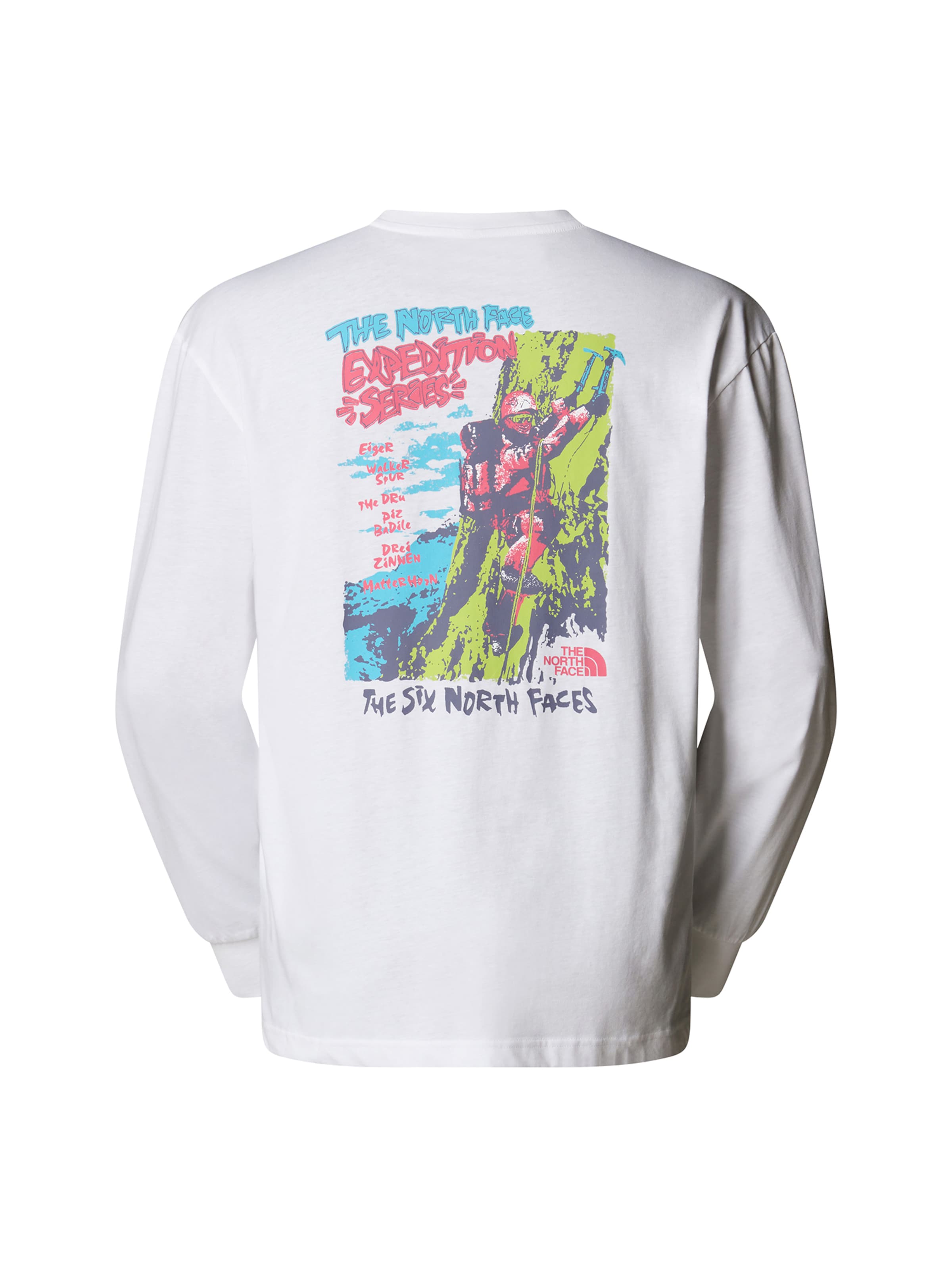Maglietta 'Expedition Celebration' di THE NORTH FACE in bianco