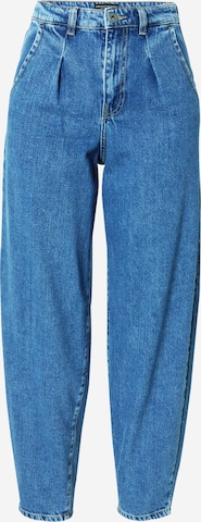 Dorothy Perkins Loose fit Pleated Jeans in Blue: front