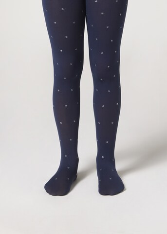 CALZEDONIA Tights in Blue: front
