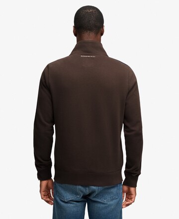 Superdry & Co Zip-Up Hoodie 'Essential' in Brown
