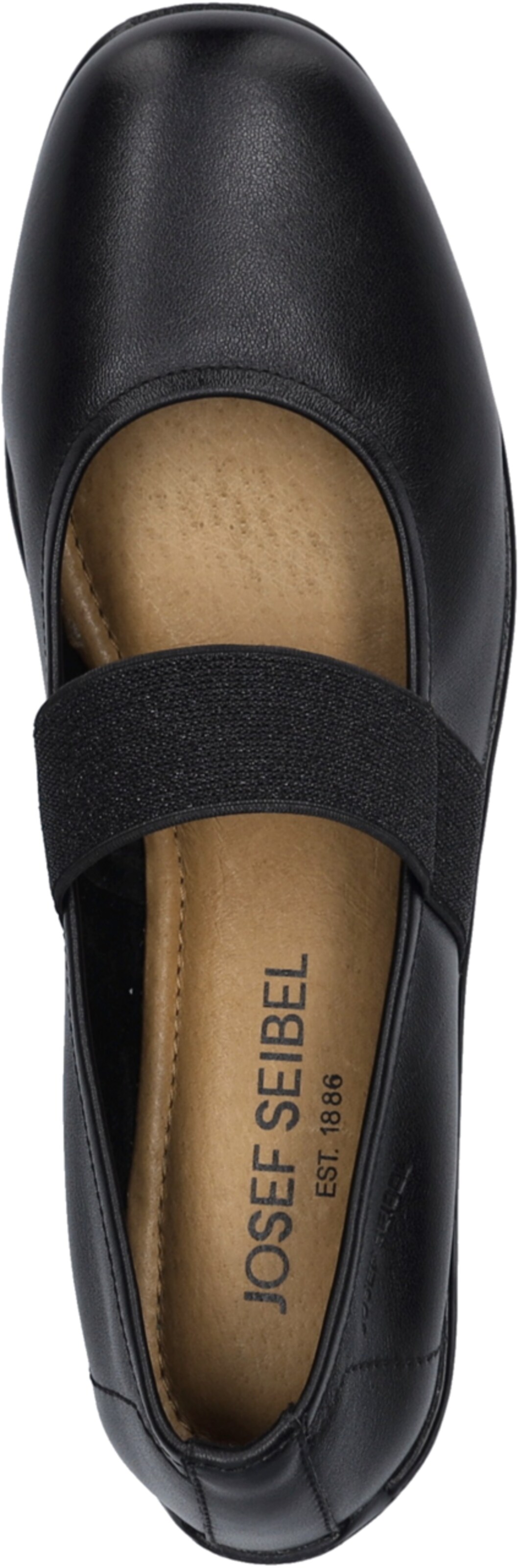 JOSEF SEIBEL Ballet Flats with Strap in Black