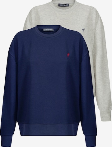 Bluză de molton de la Jacey Quinn pe bej: față