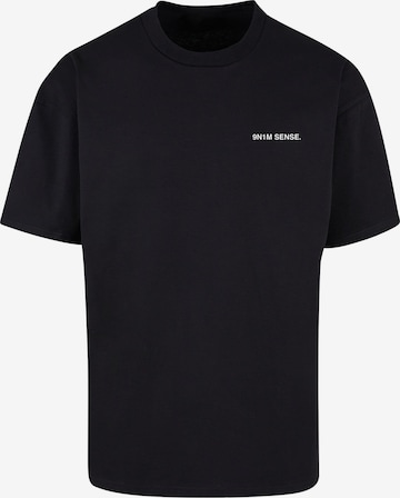 9N1M SENSE Shirt 'SENSE STRONGER' in Black: front