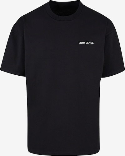 9N1M SENSE Shirt 'SENSE ARRIVED' in de kleur Geel / Zwart / Wit, Productweergave