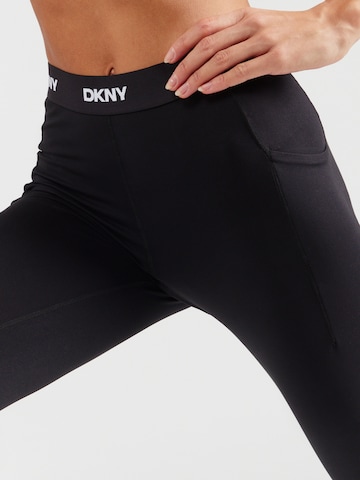 juoda DKNY Performance Siauras Sportinės kelnės