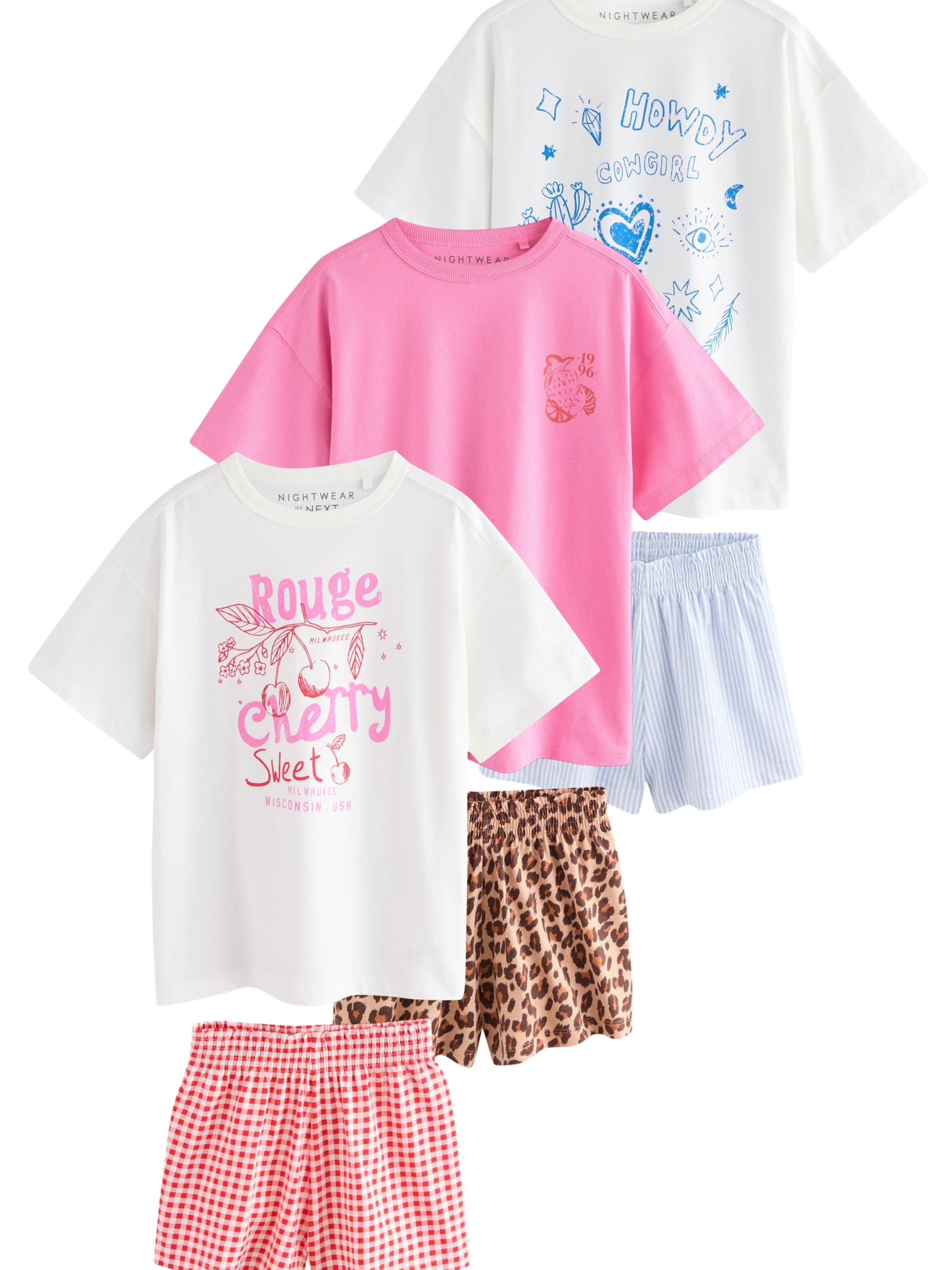 Next Πιτζάμα '3-Pack' σε μπλε: μπροστά