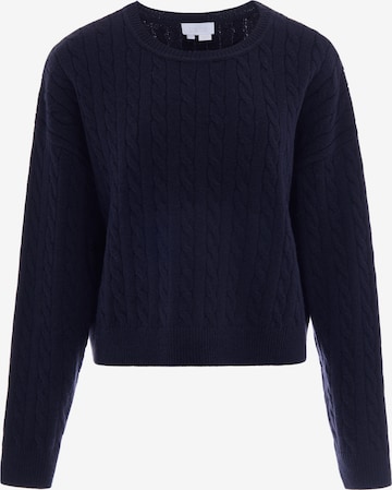 usha WHITE LABEL - Pullover 'Minimalistic' em azul: frente