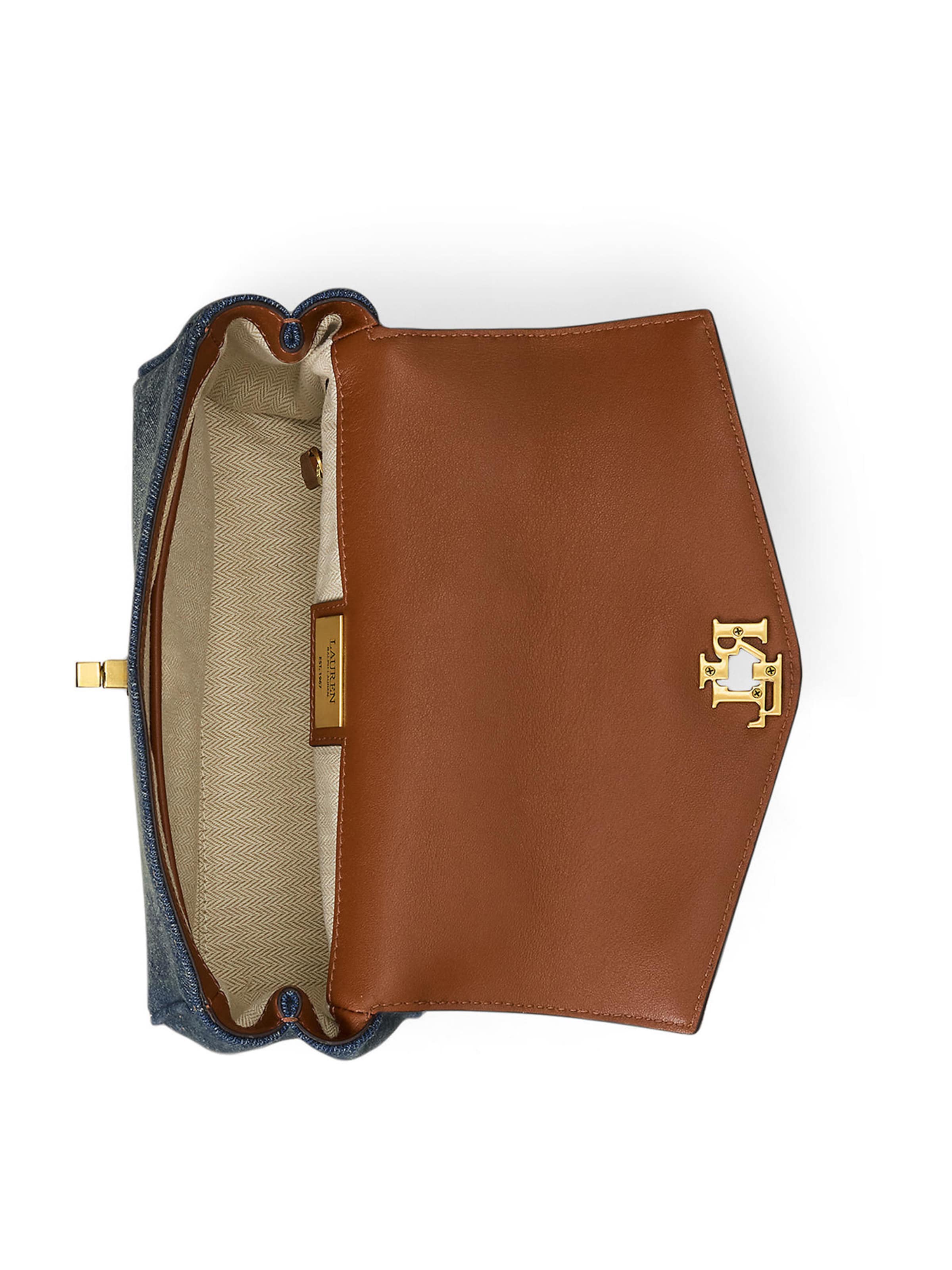 Lauren Ralph Lauren Handtasche 'FARRH' in Blau