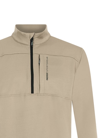 PROTEST Athletic Sweatshirt 'PRTGraphic' in Brown: front