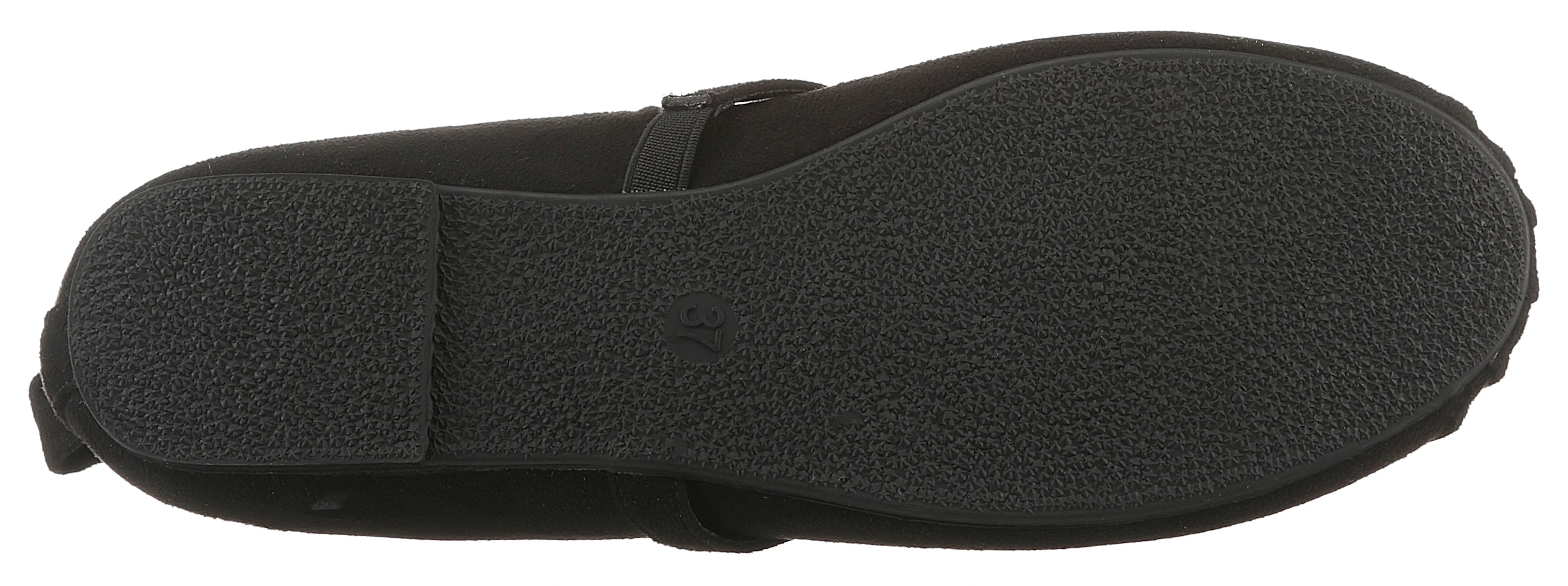 Aniston Ballet Flats with Strap in Black