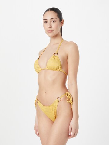 Nasty Gal Triangel Bikini in Geel: voorkant