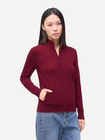 GOBI Cashmere Strickjacke 'Women's Timeless Cashmere Full-Zip Cardigan'‌‌‌‌‌‌ in Rot