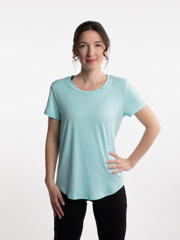 mymotus Functioneel shirt 'mymotus® , ladies fitness T-Shirt, YW22' in Blauw: voorkant
