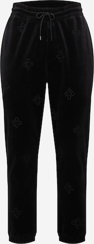 HUGO Red Tapered Trousers 'Daboon' in Black: front