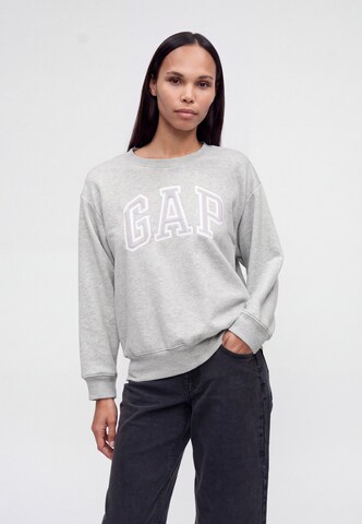 Gap Petite Sweatshirt 'HERITAGE' in Grijs: voorkant