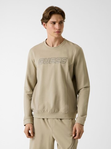 GUESS Sweatshirt in Beige: front