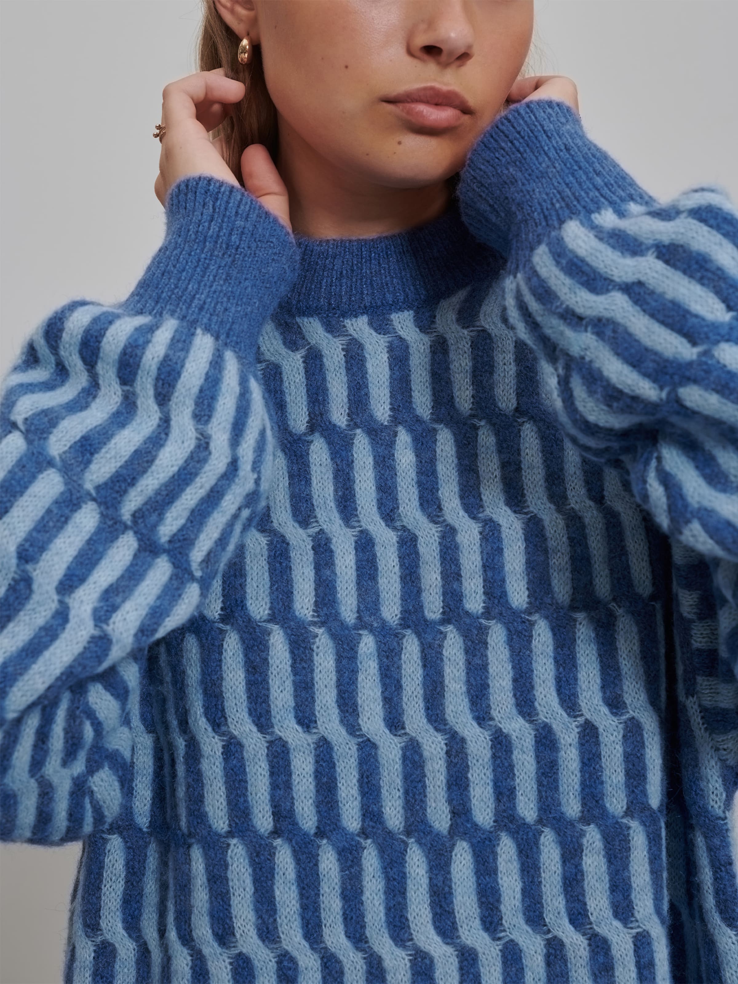 Light blue knit dress online