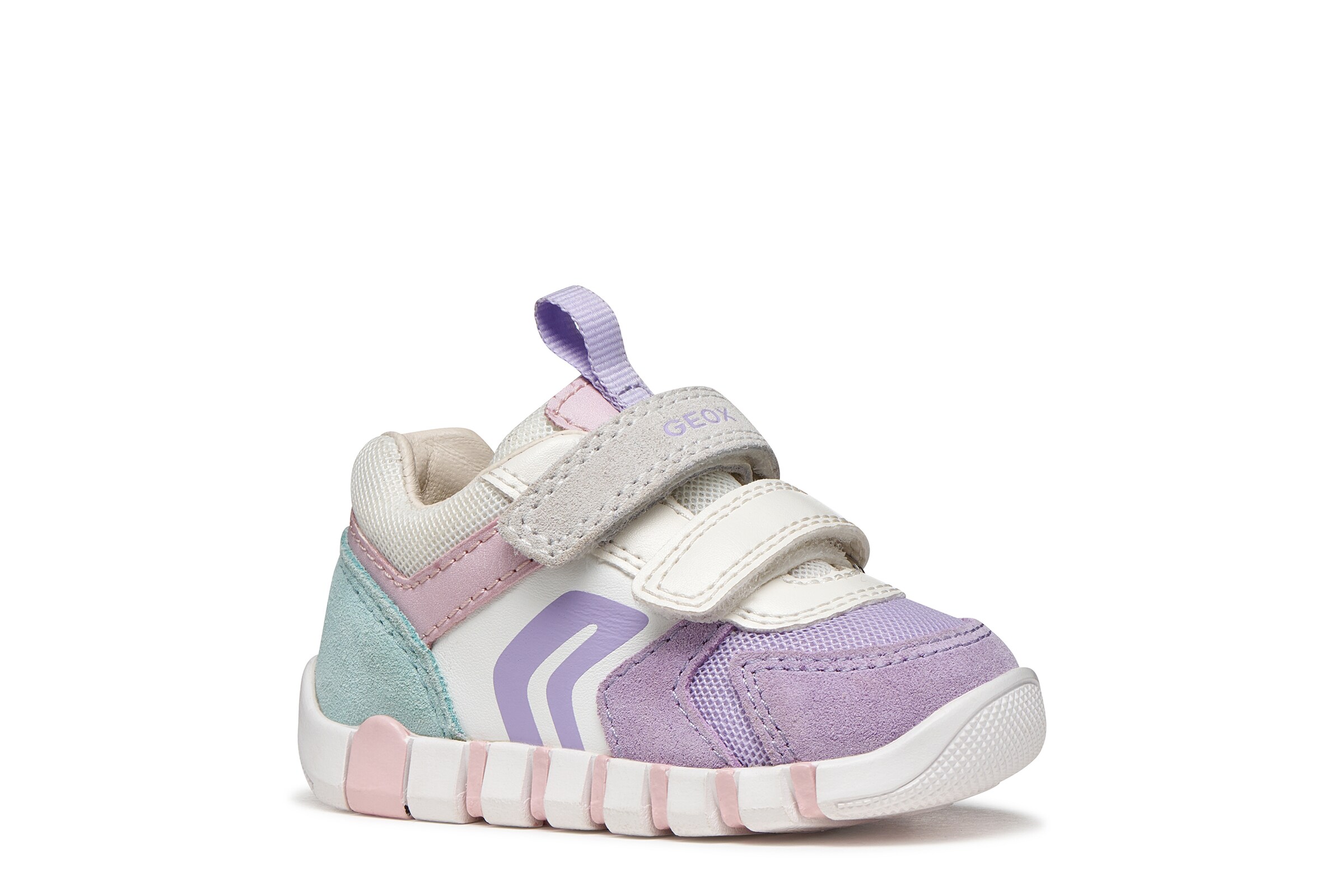 GEOX First-Step Shoes in Pastel green / Purple / Off white, Item view