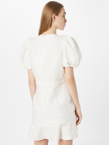 Robe 'Irina' Bardot en blanc