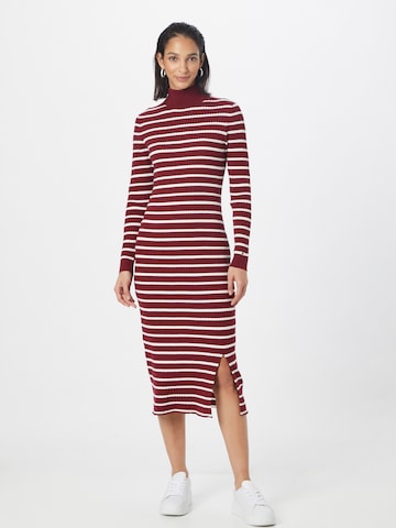 TOMMY HILFIGER Knitted dress in Red: front
