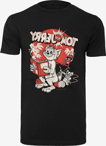 T-Shirt 'Tom und Jerry Rocket Prank' F4NT4STIC en noir : devant