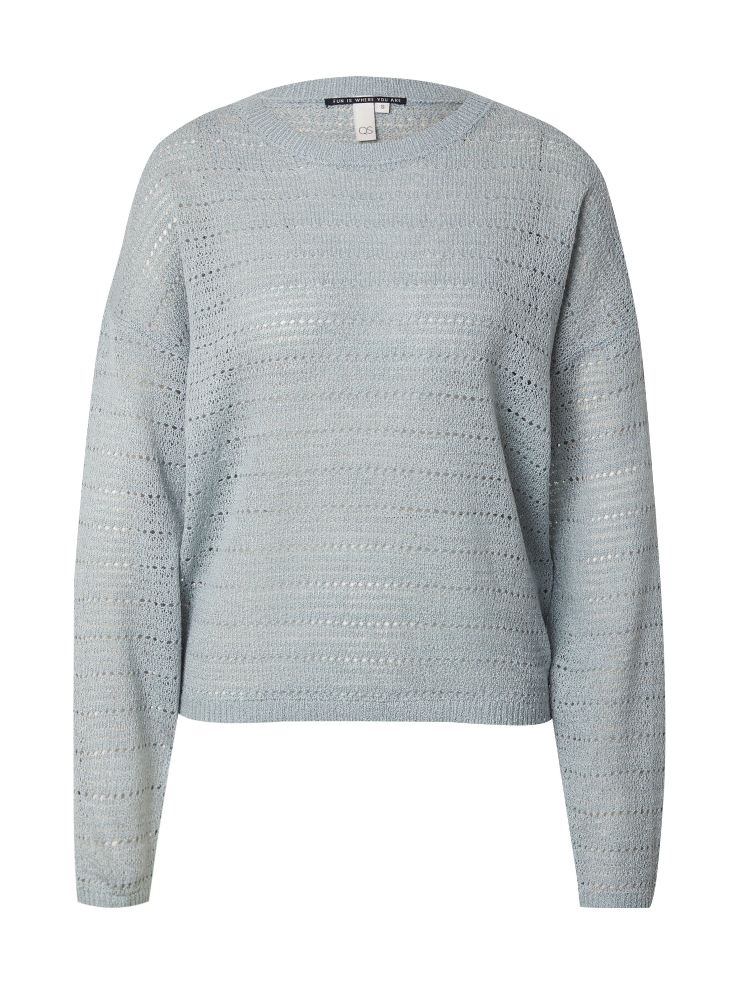 QS Pullover in Grün: Vorderseite