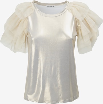 auksinė Influencer Marškinėliai 'Glittery': priekis