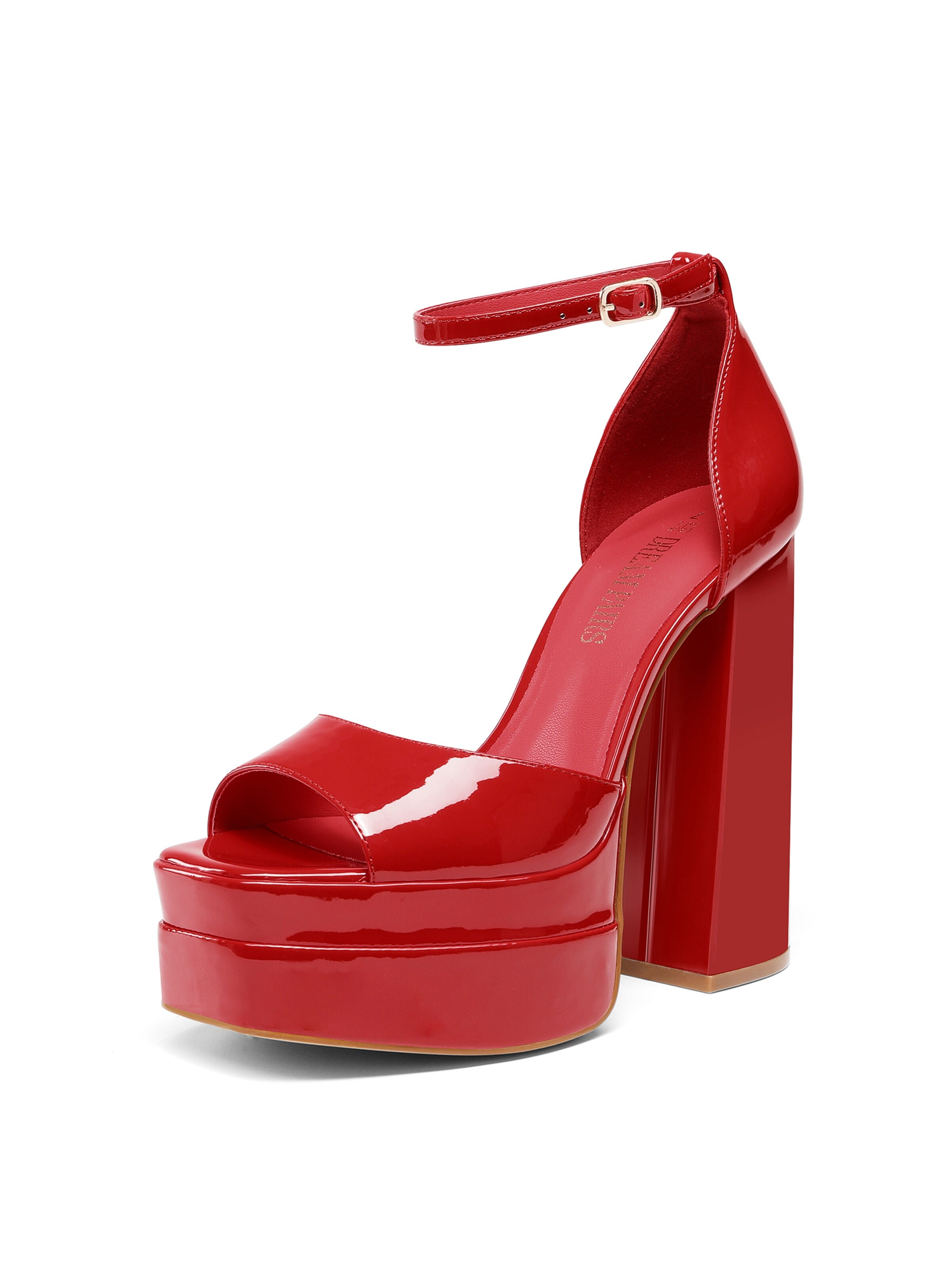 Dream Pairs Strap Sandals in Red: front