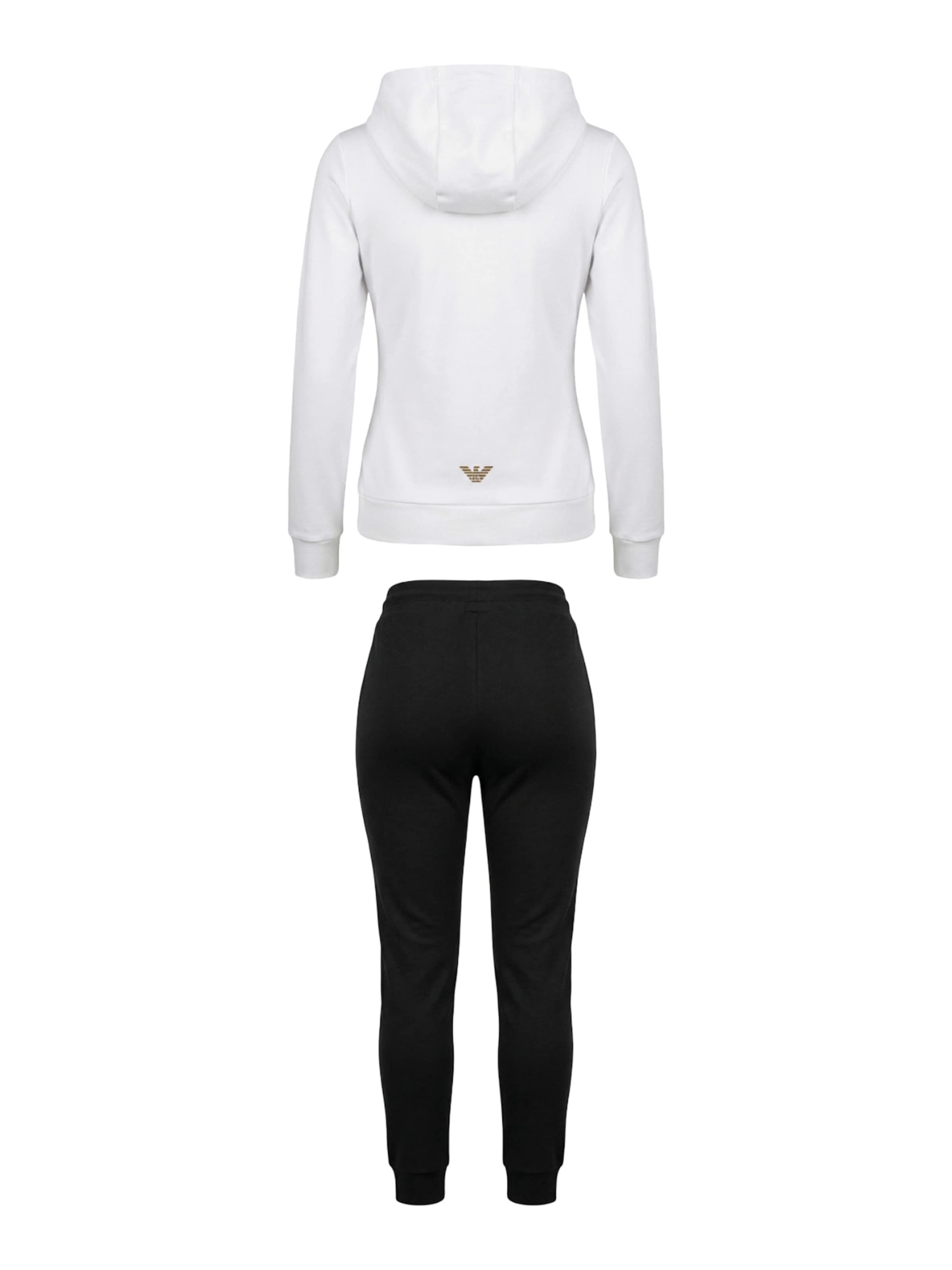 Coupe slim Pantalon de sport '8NTV51 TJ9RZ' EA7 Emporio Armani en blanc