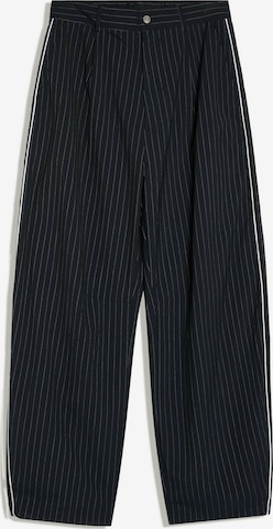 Bershka Wide Leg Laskoshousut värissä sininen: etupuoli