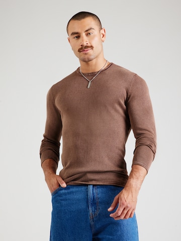 Coupe regular Pull-over 'ONSGarson' Only & Sons en marron : devant