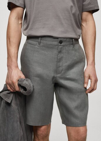 MANGO MAN Regular Pants 'Carp' in Grey