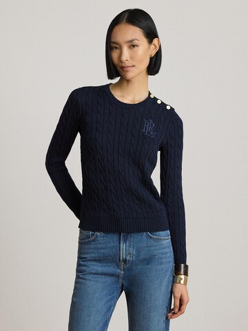 Lauren Ralph Lauren Пуловер в синьо: отпред