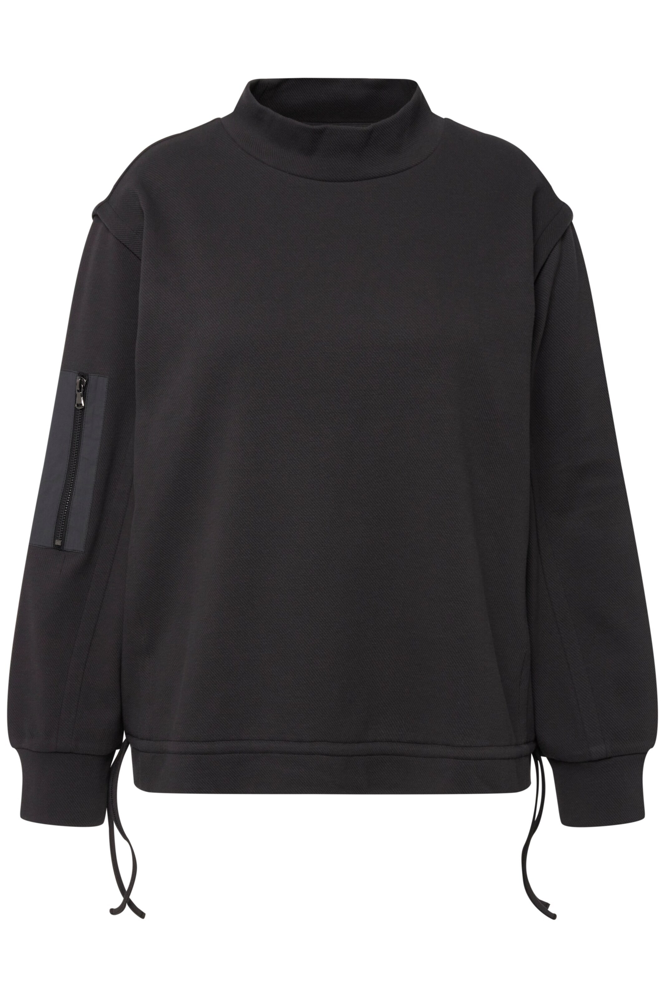 Ulla Popken Sweatshirt in Black: front