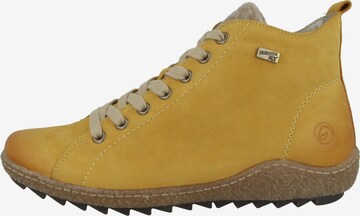 REMONTE Lace-Up Ankle Boots in Yellow
