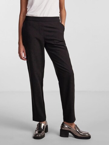 PIECES Regular Trousers 'PCBOSELLA' in Black: front