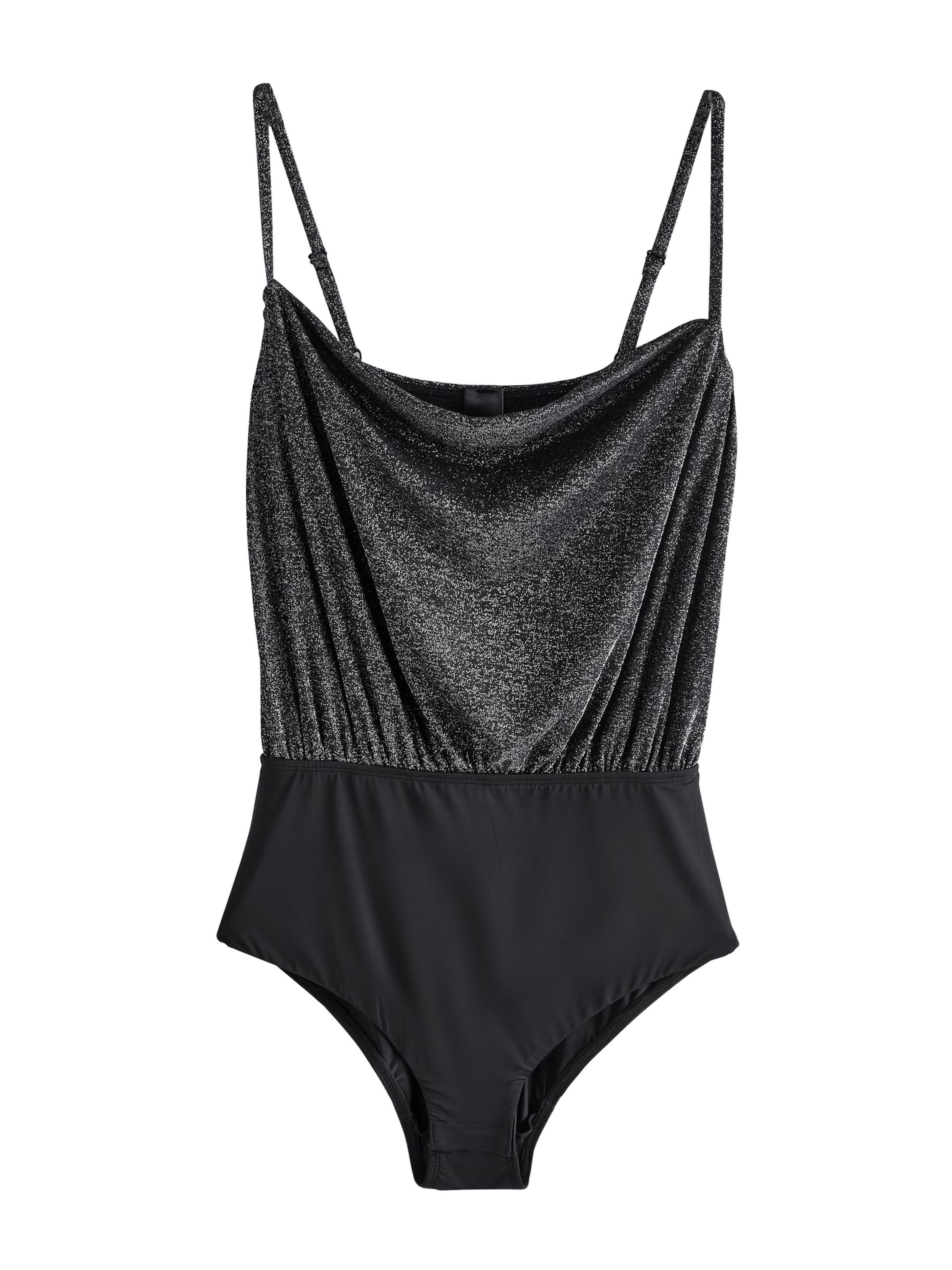 Next Блуза боди в черно: отпред