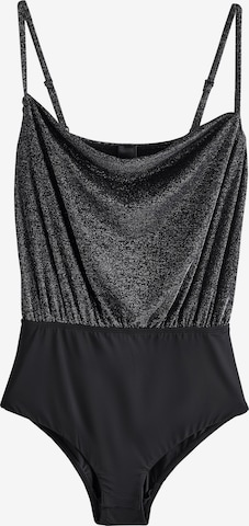 juoda Next Marškinėliai-glaustinukė: priekis